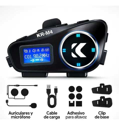 Intercomunicador Bluetooth Casco Moto M4
