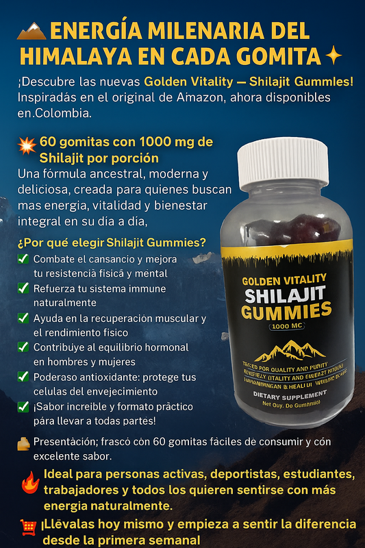 SHILAJIT GUMMIES X60 UNIDADES